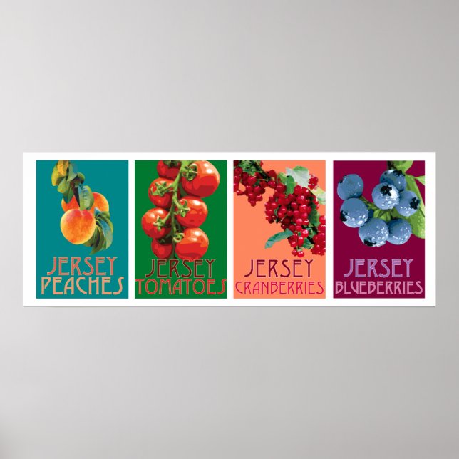 Poster des fruits Jersey horizontal (Devant)
