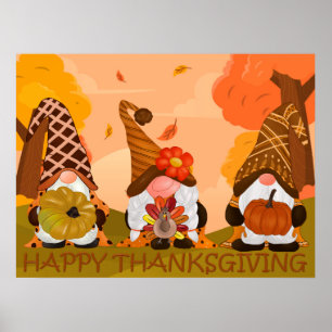 Poster des Gnomes de Thanksgiving
