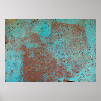 Poster Des graphiques lumineux sur le mur du plancher abs