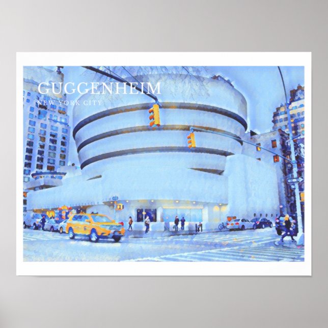 Poster des Guggenheim Museums, New York City (Vorne)