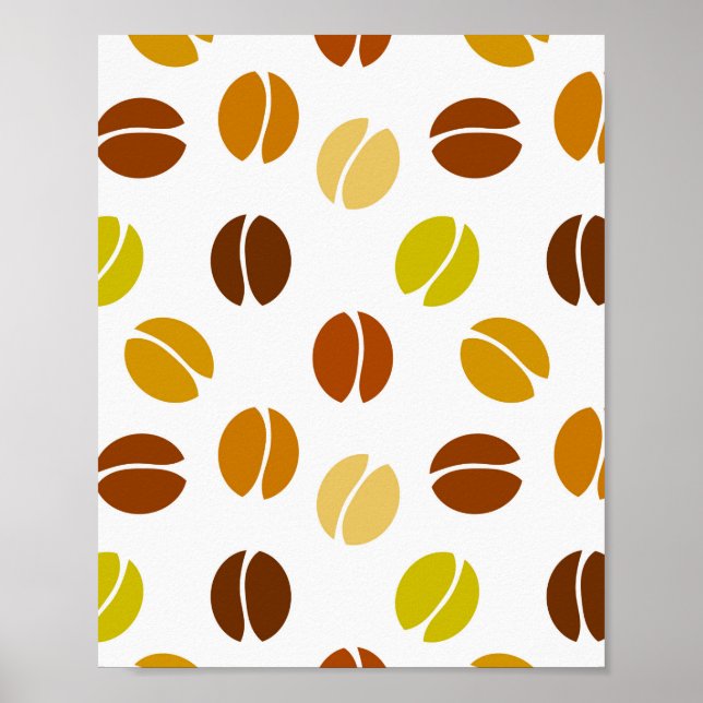 Poster des haricots de café (Devant)