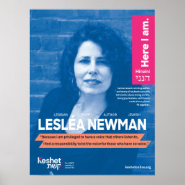 Poster des héros juifs LGBTQ - Leslea Newman