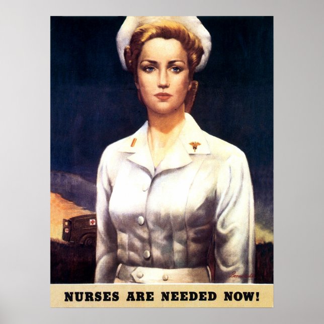 Poster Des infirmières sont nécessaires maintenant, patri (Devant)