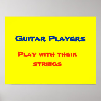 Poster des joueurs de guitare