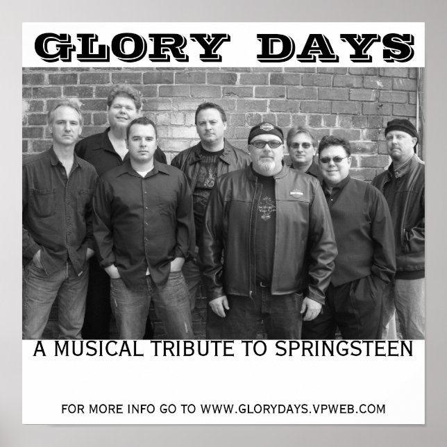 Poster des jours de gloire, GLORY, DAYS, A MUSICAL (Devant)