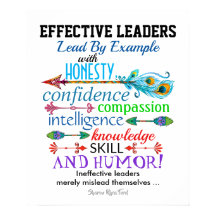 Poster des leaders efficaces - Humour