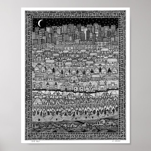 Poster des lignes d'accueil (Devant)