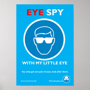 Poster des lunettes de sécurité pour espion oeil