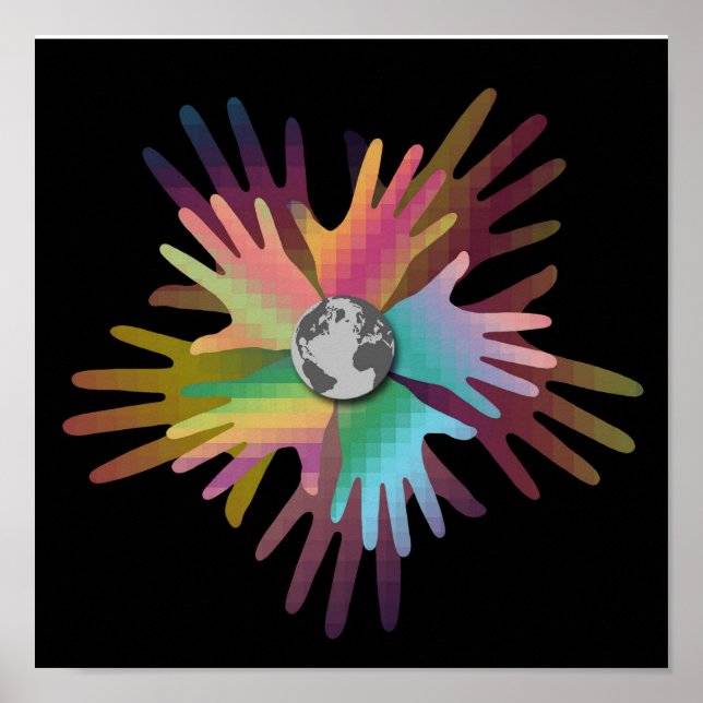 Poster des mains du monde (Devant)