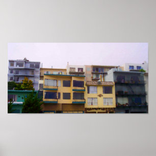 Poster des maisons de rangées