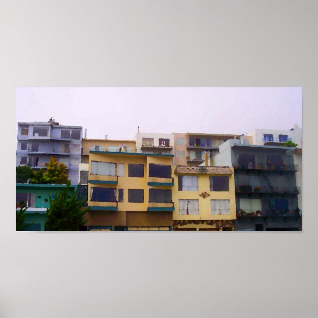 Poster des maisons de rangées (Devant)