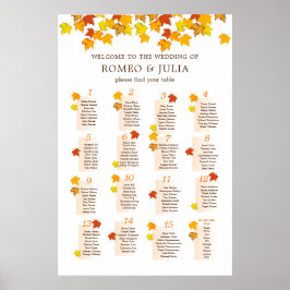 Poster des Mariages de l'automne Tableau 15 Tablea