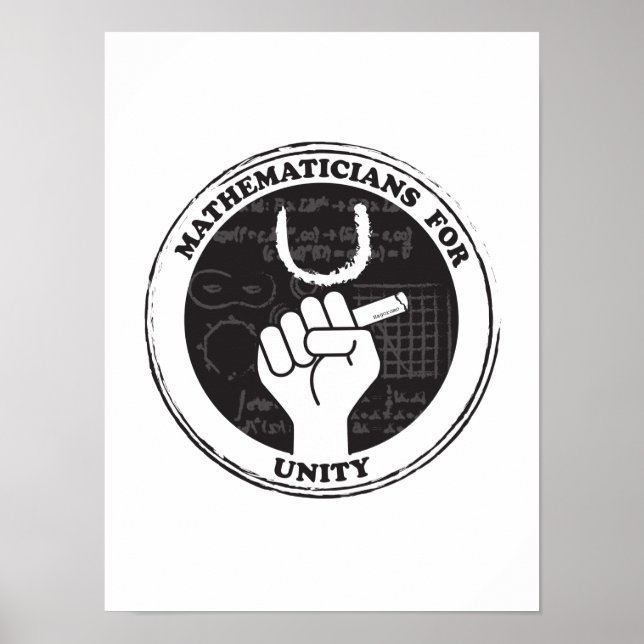 Poster des Mathématiciens pour l'Unité (Devant)