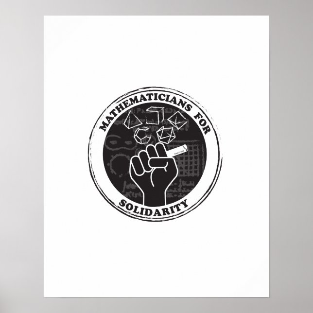 Poster des Mathématiciens pour Solidarité (Devant)
