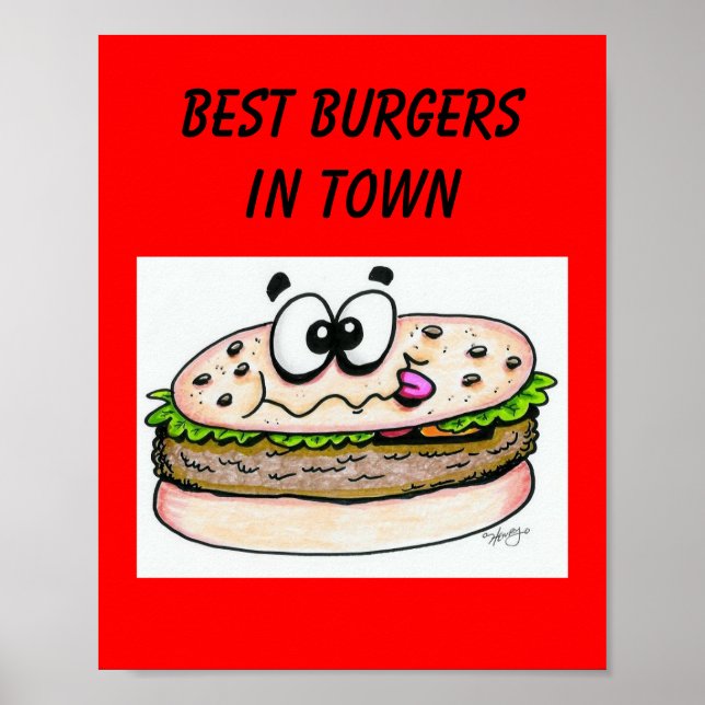 Poster des meilleurs hamburgers en ville (Devant)