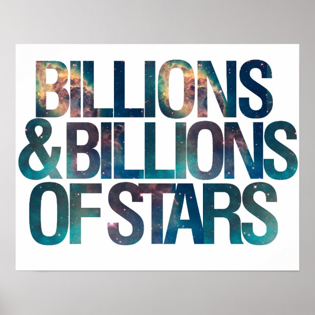 Poster Des milliards d'étoiles (Devant)