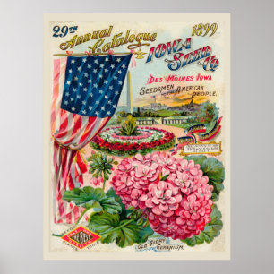 Poster Des Moines, Iowa 1899