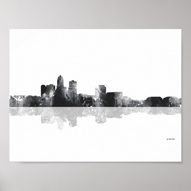 POSTER DES MOINES, IOWA SKYLINE (Devant)