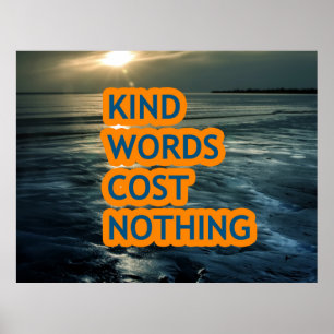 Poster Des mots qui ne coûtent rien