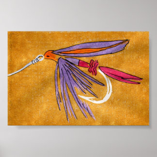 Poster des mouches à truites