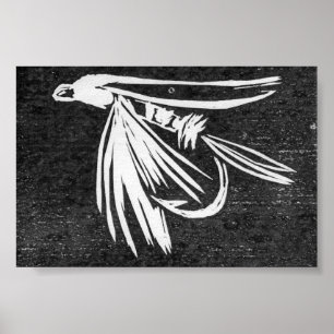 Poster des mouches à truites