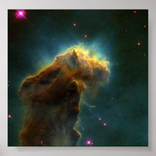 Poster Des nuages étoilés dans M16- Oeufs stellaires émer