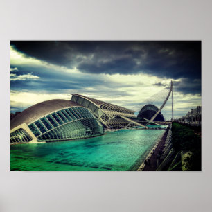 Poster Des nuages sur l'affiche de Valence