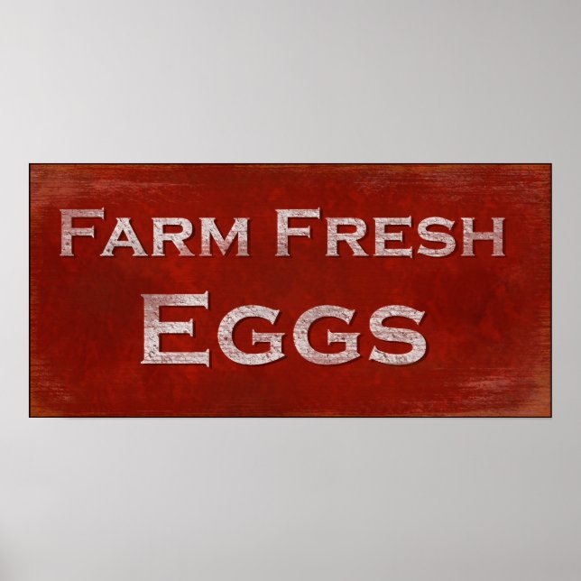 Poster des oeufs frais de ferme (Devant)