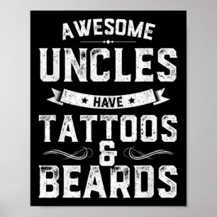 Poster Des Oncles Impressionnants Ont Des Tatouages Et De