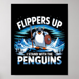 Poster Des Palmes En Haut Je Me Trouve Avec Les Pingouins