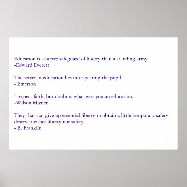 Poster Des paroles sensées (Devant)