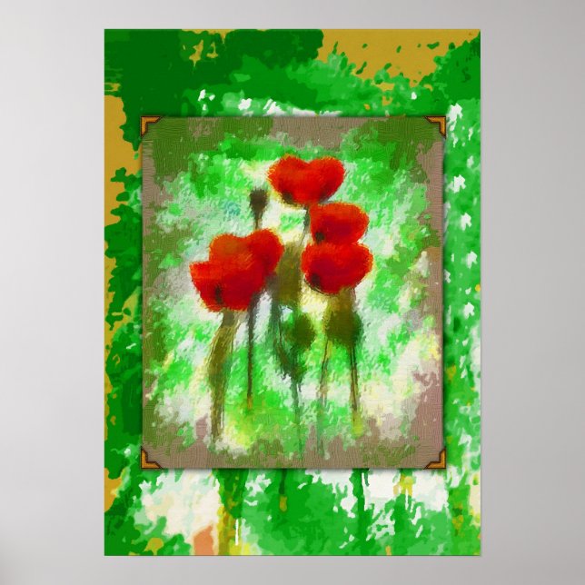 Poster des pavots peints (Devant)