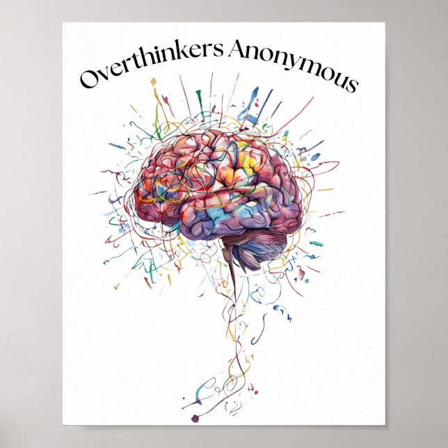Poster Des penseurs anonymes - QG Spiral Pensée (Devant)