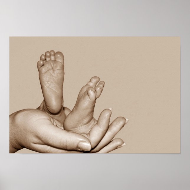Poster des pieds bébés (Devant)