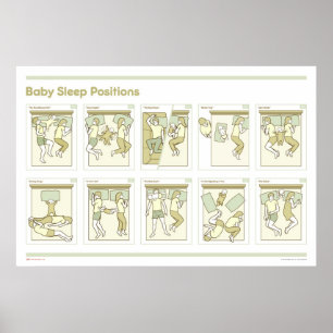 Poster des postes de sommeil pour bébé