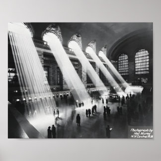 Poster des poutres Sun dans la gare Grand Central