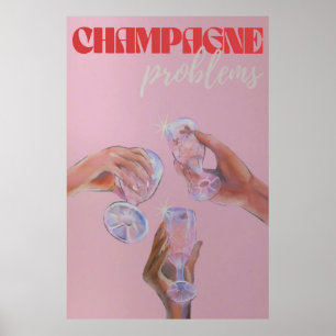 Poster des problèmes de champagne