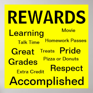 Poster des récompenses