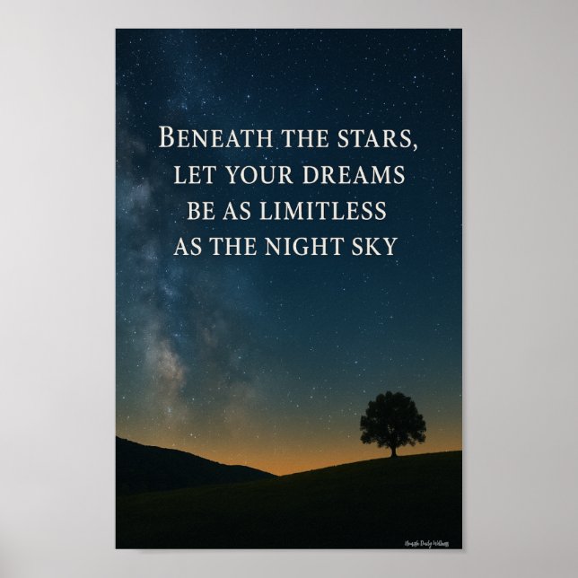 Poster Des rêves sans limites sous les étoiles (Devant)