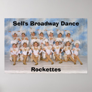 Poster des Rockettes de danse Broadway de Sell
