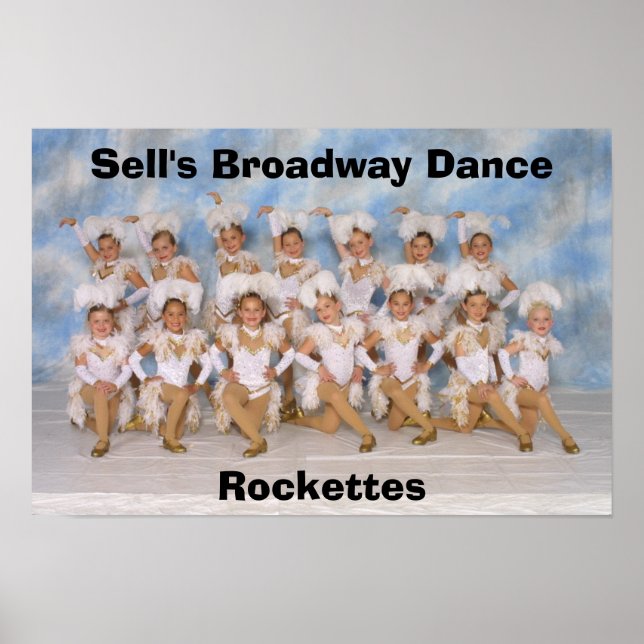 Poster des Rockettes de danse Broadway de Sell (Devant)