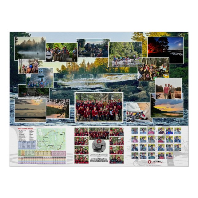 Poster des sentiers de canot 2023 Voyage au Canada (Devant)