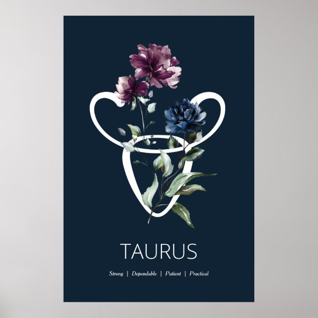 Poster des signes astrologiques de Taurus (Devant)