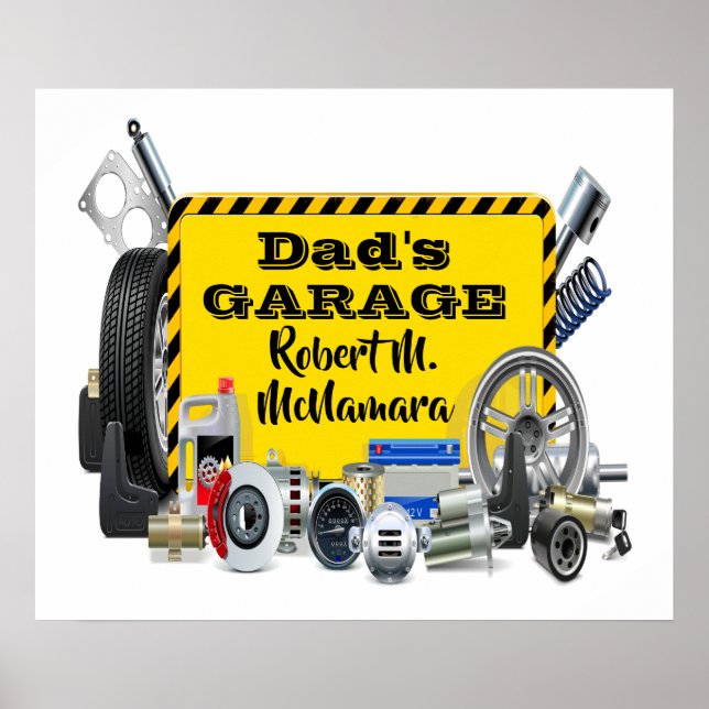 Poster des signes de garage (Devant)