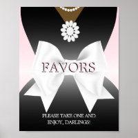 Poster des signes en faveur du Baby shower Ethnic