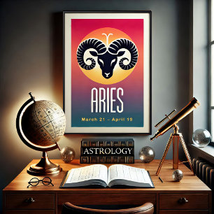 Poster des signes Zodiac aux baies minimalistes vi