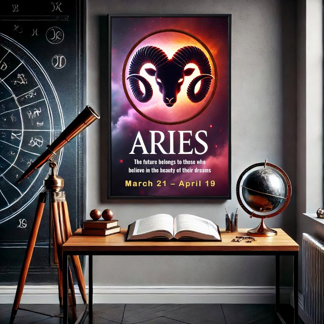 Poster des signes Zodiac de Aries (Créateur téléchargé)