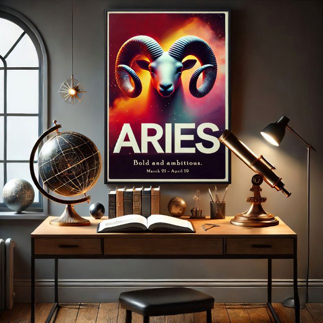 Poster des signes Zodiac de Aries (Créateur téléchargé)