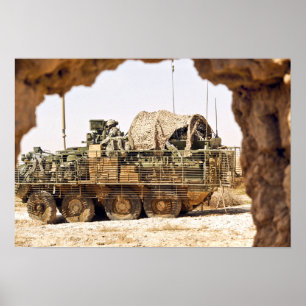 Poster Des soldats américains patrouillent en Afghanistan