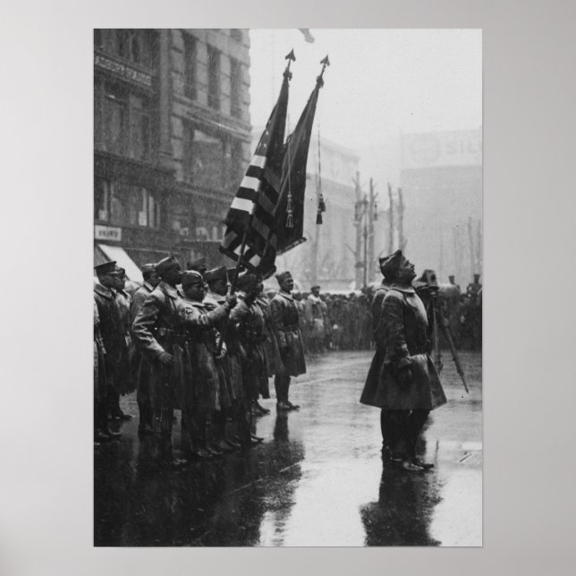 Poster Des soldats "Buffalo" retournent des couleurs - 19 (Devant)